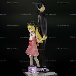 Shinobu Oshino and Araragi Koyomi 3D Print Files