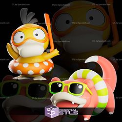 Summer Psyduck Slowpoke 3D Print Files