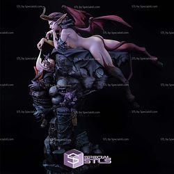 Succubus Lying on Skull Tower 3D Print Files