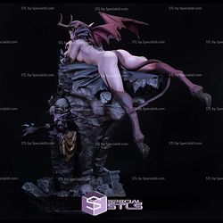 Succubus Lying on Skull Tower 3D Print Files