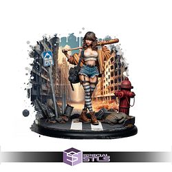 The Wasteland Queens Pin Up STL Miniatures