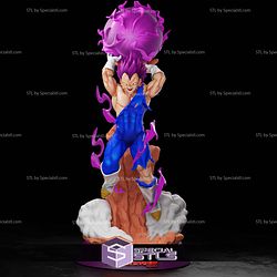 Vegeta Ultra Ego Jumping 3D Print Files