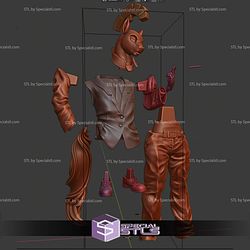 Zebra Pony Man with cigarette 3D Print Files