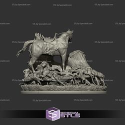 Nazgul Chase Hobbits 3D Print Files