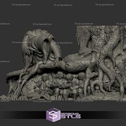 Nazgul Chase Hobbits 3D Print Files