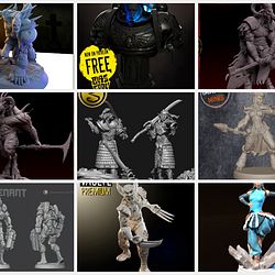 July 2021 3D Printing Samurai Miniatures