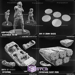 November 2024 Sci-Fi PapSikels Miniatures