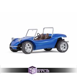 1967 Volkswagen Beetle Beach Buggy Sculptures 3D Printing