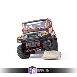 1981 Toyota FJ40 Land Cruiser Winch Truck Sculptures 3D Printing