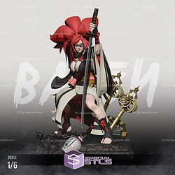 Baiken and Sword Sculptures 3D Printing