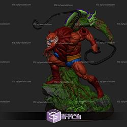 Beast Man Diorama Sculptures 3D Printing