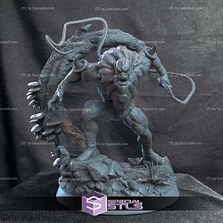 Beast Man Diorama Sculptures 3D Printing