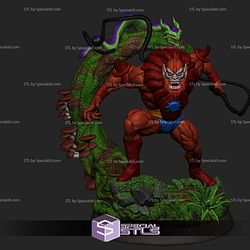 Beast Man Diorama Sculptures 3D Printing