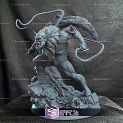 Beast Man Diorama Sculptures 3D Printing