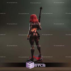 Black Widow Natasha Romanoff Sculptures 3D Printing