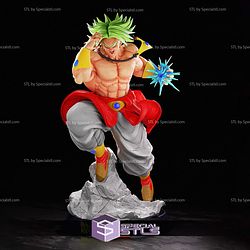 Broly Angry Attack Sculptures 3D Printing