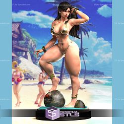 Chun Li Street Fighter 6 Beach Mode Sculptures 3D Printing