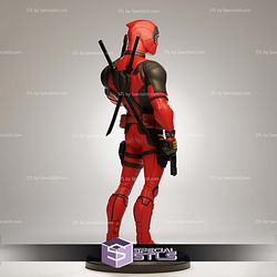 Deadpool Cartoon Style Sculptures 3D Printing