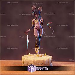 Egyptian Cat Fanart Sculptures 3D Printing