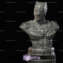 Iron Panther Bust Scale 1-8 Sculptures 3D Printing