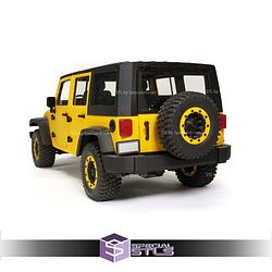 Jeep Wrangler 5 Door Sculptures 3D Printing