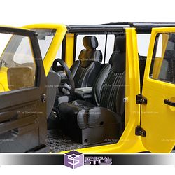 Jeep Wrangler 5 Door Sculptures 3D Printing