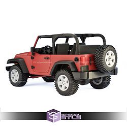 Jeep Wrangler Notop Sculptures 3D Printing