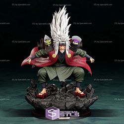 Jiraiya Sage Mode Action Sculptures 3D Printing