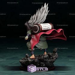 Jiraiya Sage Mode Action Sculptures 3D Printing