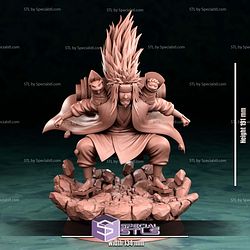 Jiraiya Sage Mode Action Sculptures 3D Printing