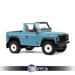 Land Rover Defender Pickup Sculptures 3D Printing