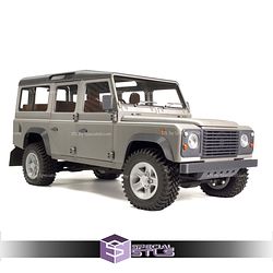 Land Rover Defender Station Wagon Sculptures 3D Printing