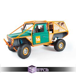 Land Rover Defender Winch Truck Sculptures 3D Printing