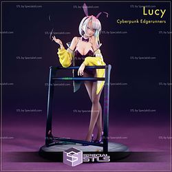 Lucy Bunny Cyberpunk Edgerunners Sculptures 3D Printing