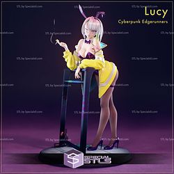 Lucy Bunny Cyberpunk Edgerunners Sculptures 3D Printing