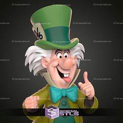 Mad Hatter Cartoon Sculptures 3D Printing