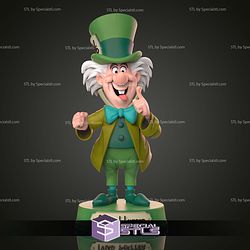 Mad Hatter Cartoon Sculptures 3D Printing