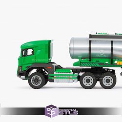 Mini Truck Rocky Tanker Trailer Sculptures 3D Printing
