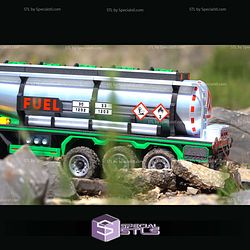 Mini Truck Rocky Tanker Trailer Sculptures 3D Printing
