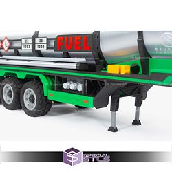 Mini Truck Rocky Tanker Trailer Sculptures 3D Printing