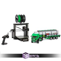 Mini Truck Rocky Tanker Trailer Sculptures 3D Printing