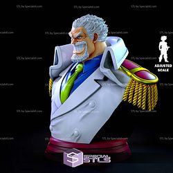 Monkey D Garp Bust Sculptures 3D Printing