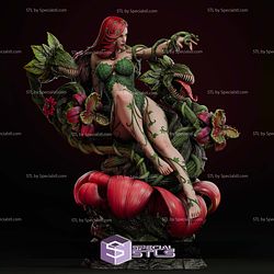 Poison Ivy Demon Flower Sculptures 3D Printing