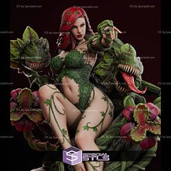 Poison Ivy Demon Flower Sculptures 3D Printing