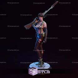 Quiet Sniper Standalone Sculptures 3D Printing