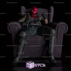 Red Hood on Sofa Sculptures 3D Printing