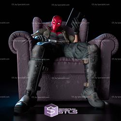 Red Hood on Sofa Sculptures 3D Printing