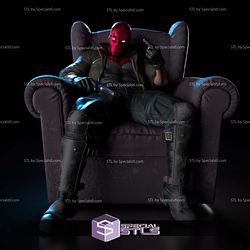 Red Hood on Sofa Sculptures 3D Printing