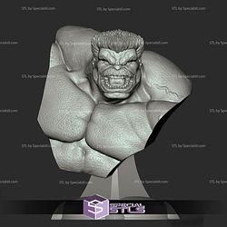 Red Hulk Bust Sculptures 3D Printing