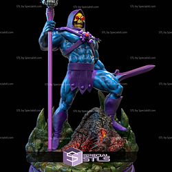 Skeletor Cartoon Style Sculptures 3D Printing